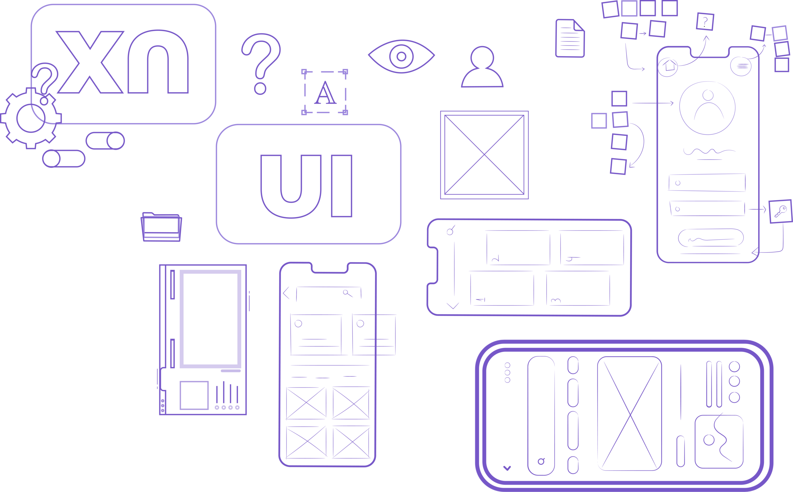 UI/UX design illustration