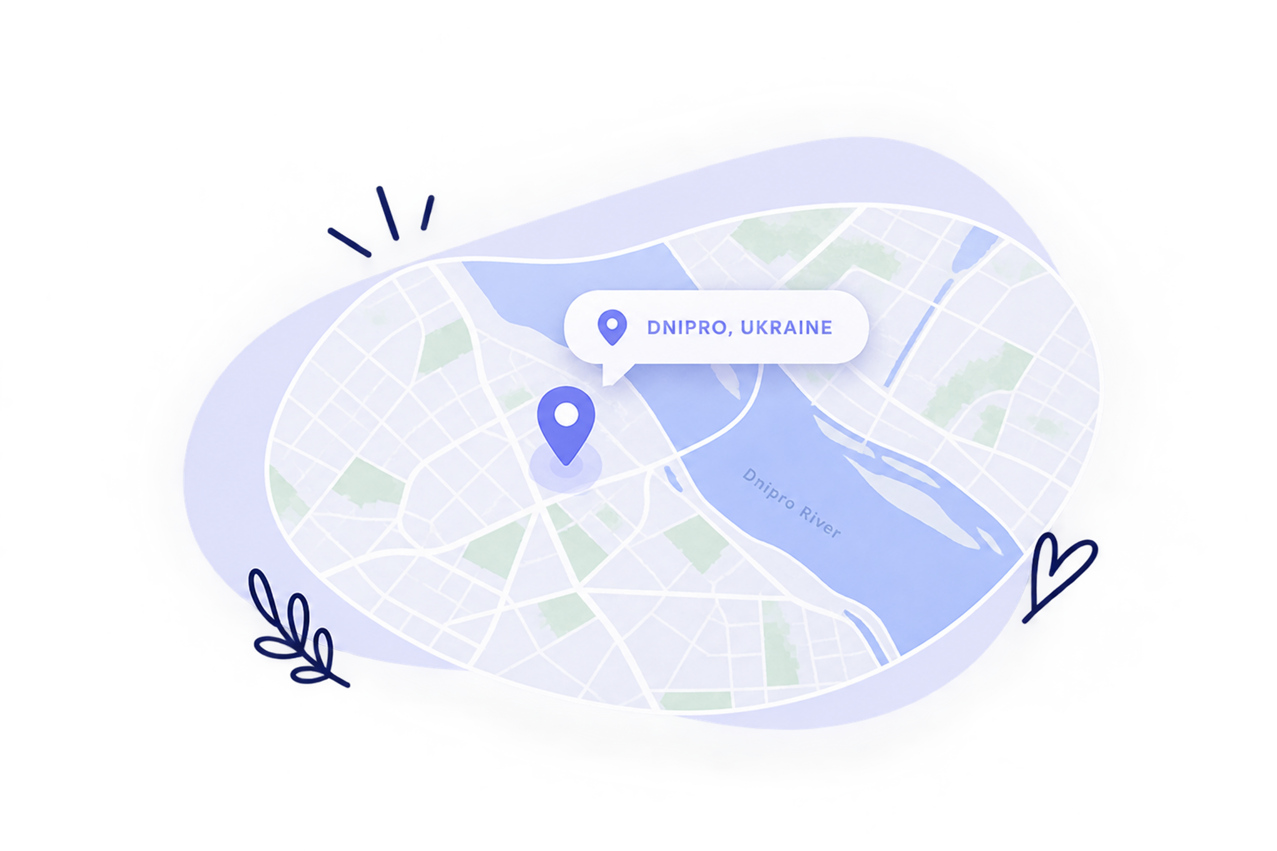 Dnipro Ukraine map
